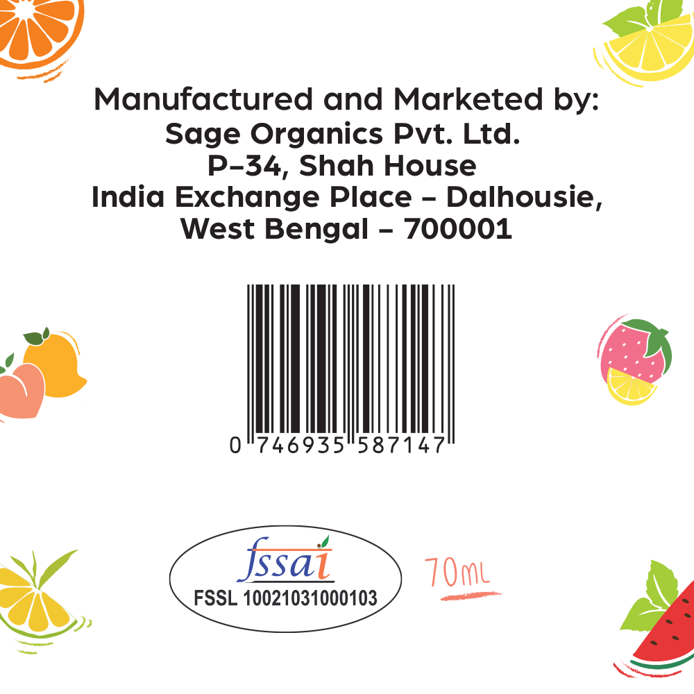 Flavour Variety Pack - Pack of 5 (Strawberry Lemonade, Watermelon Mint, Zesty Orange, Mango Peach, Lemon Mint) (CRED)