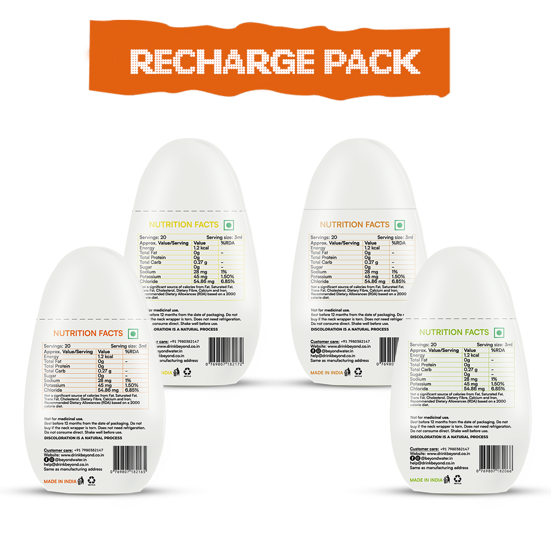 Recharge Pack of 4 - Hangover Cure.